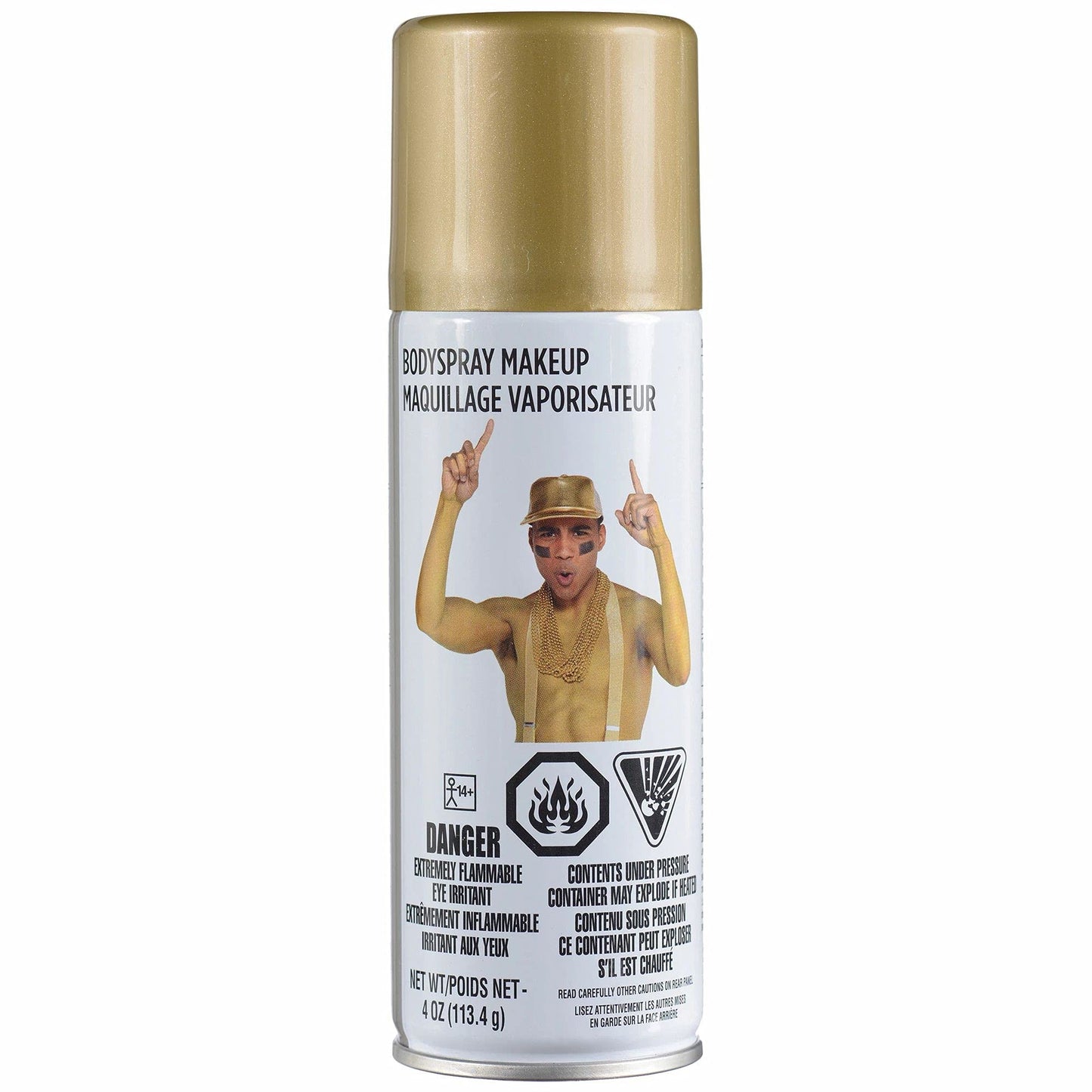 Body Spray Paint Make Up-Metallic Gold | 4 Ounce | 1 Bottle
