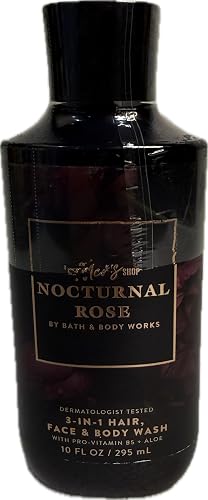 Bath & Body Works Men's Nocturnal Rose 3-in-1 Hair, Face & Body Wash 10 Ounce