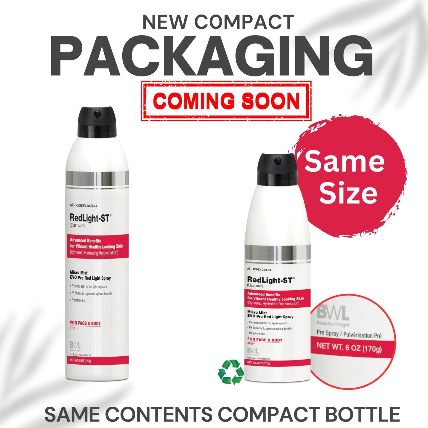BWL RedLight-ST® Micro Mist EVO Pre Therapy Spray Step 1 - 6 oz.