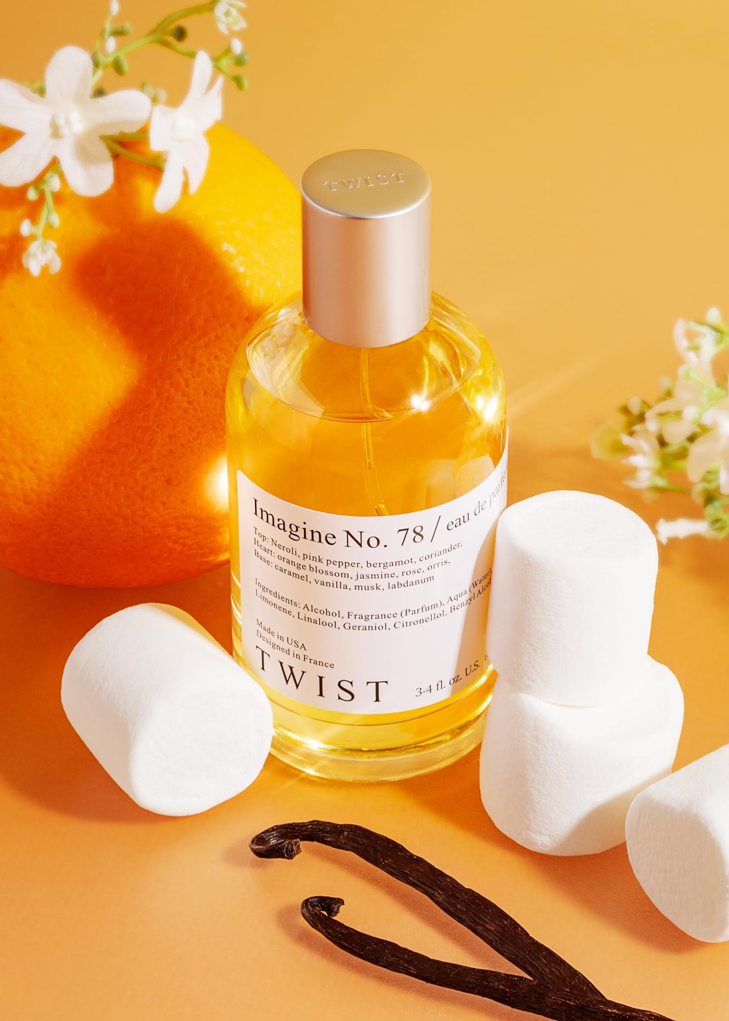 Twist Imagine No. 78 - Eau De Parfum Inspired by Killian's Love, Don’t Be Shy, Long Lasting Perfume For Women, Marshmallow & Floral, Vegan, Clean