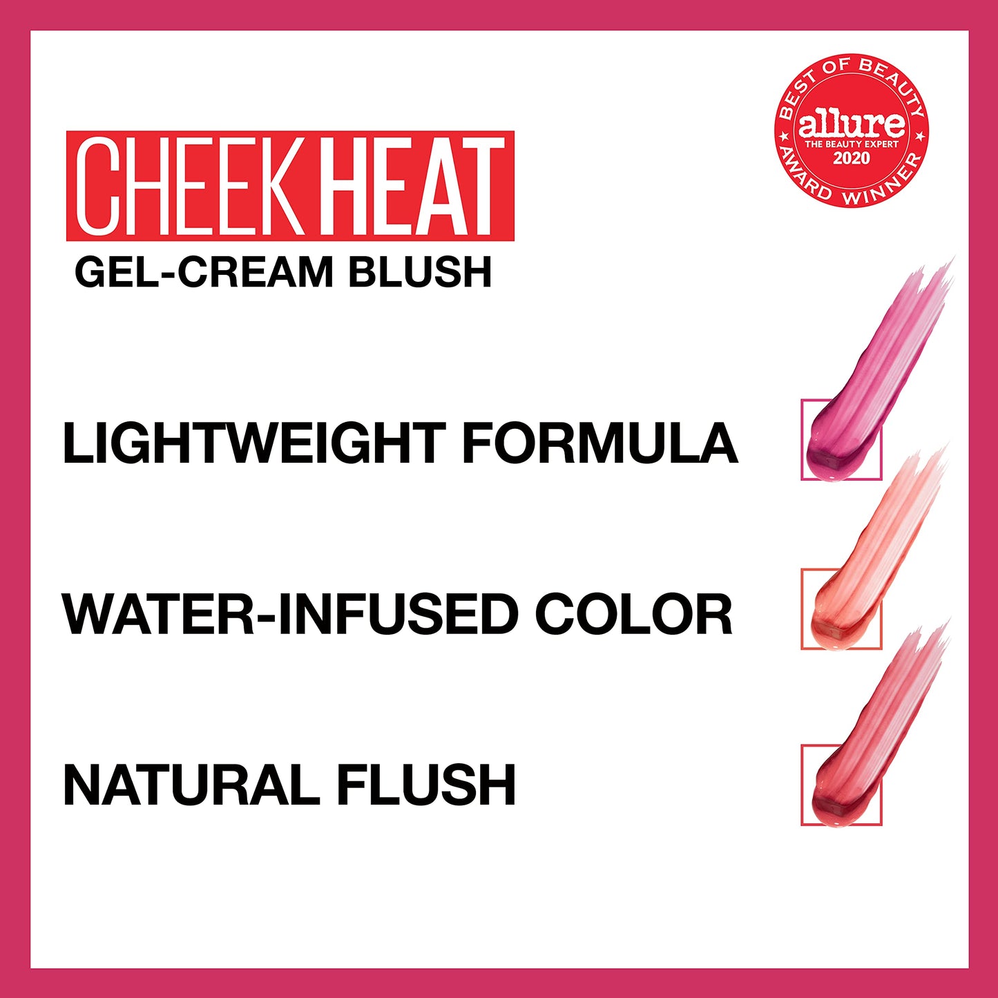 Maybelline New York Cheek Heat Gel-Cream Blush Makeup, Lightweight, Breathable Feel, Sheer Flush Of Color, Natural-Looking, Dewy Finish, Oil-Free