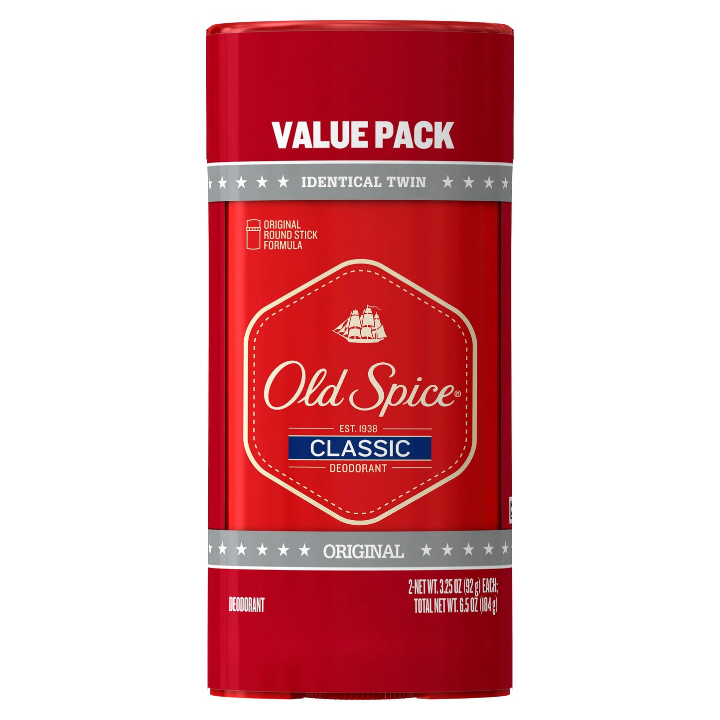 Old Spice Classic Deodorant for Men, 24hr Sweat & Odor Protection, Long Lasting Freshness, Clean & Masculine Fragrance, Original Scent, 3.25 oz (Pack