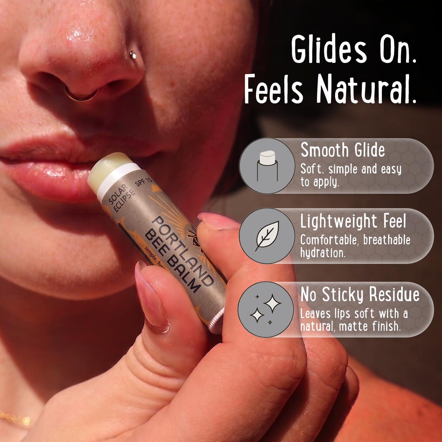 Portland Bee Balm Solar Eclipse All Natural Handmade Beeswax Based SPF 15 Lip Balm, 24 Count Beauty and Personal Care Portland Bee Balm