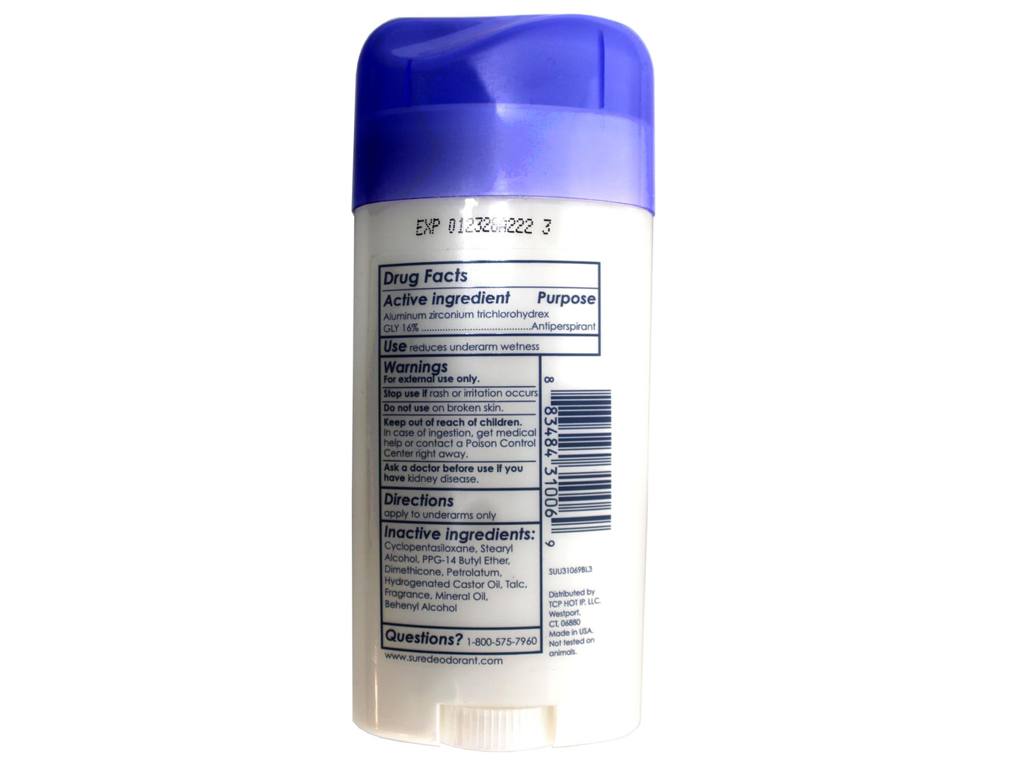 Sure Antiperspirant Deodorant, Solid, Fresh and Cool, 2.6 oz, (6 Pack) Beauty and Personal Care Sure