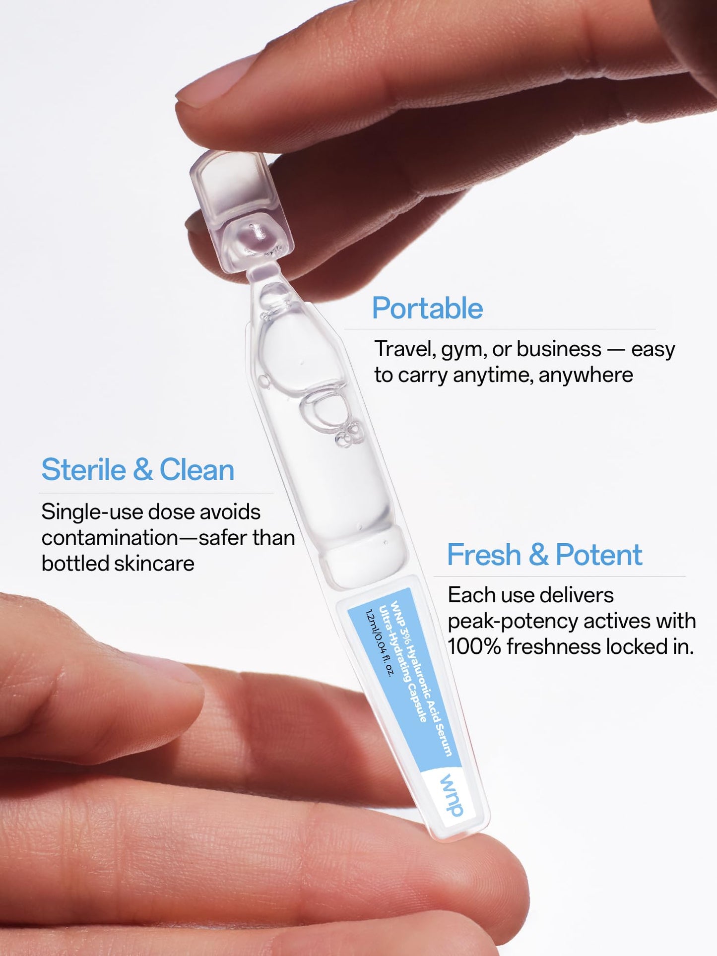 WNP Hyaluronic Acid Serum 3% for Face with 4D Multi-Layer Hydration | Ultra Hydrating Anti-Aging Serum | Moisturizer for Dry & Sensitive Skin | Beauty and Personal Care WNP
