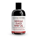 Vadik Herbs Brahmi Amla Hair Oil (8 oz) Ayurvedic herbal hair growth oil and hair conditioning oil with Rosemary Oil | Great for hair loss, balding