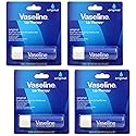 Vaseline Lip Therapy Care Original, Fast-Acting Nourishment, Ideal for Chapped, Dry, Cracked, or Damaged Lips, Lip Balm, 0.16 Ounce (Pack of 4)