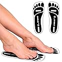 CHNELSS Black 60Pairs(120Feet)Disposable Spray Tanning Feet Pads for Hygienic Foot Protectors, Comfortable & Non-Slip, One Size, Medium Deep Skin Tone