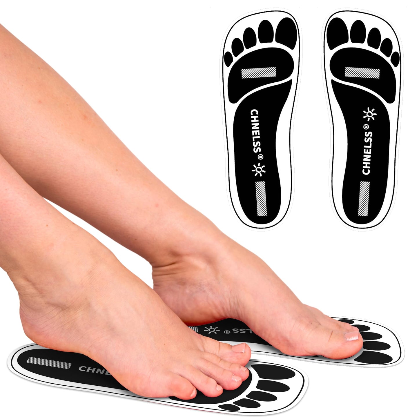 Black 25Pairs(50Feets)Disposable Spray Tanning Feet Pads for Hygienic Foot Protectors,Comfortable & Hygienic Spray Tan Pads Feet-Specifically for the