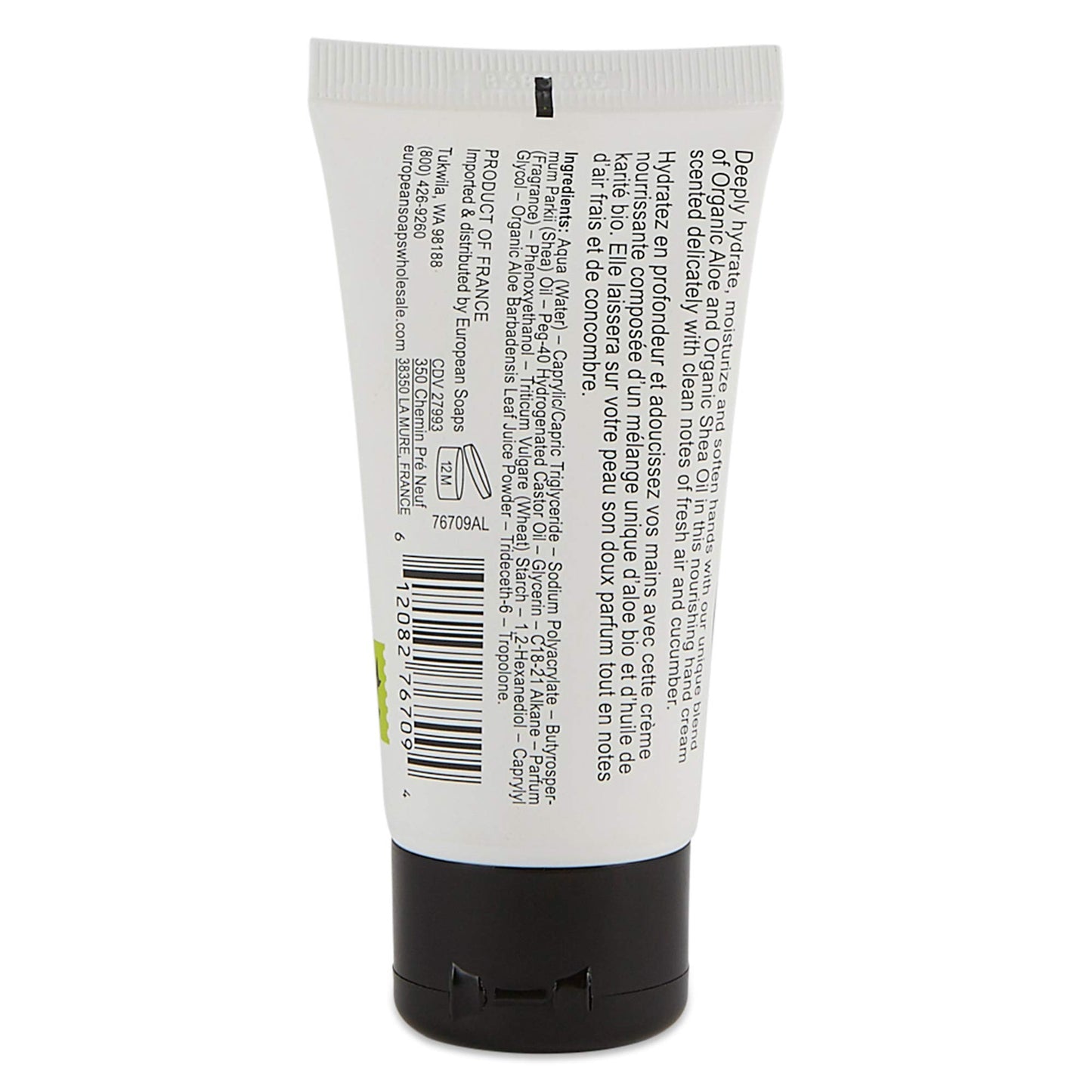 Organic Aloe Collection Hydrating Hand Cream (1.6oz), Fresh Cucumber Scent