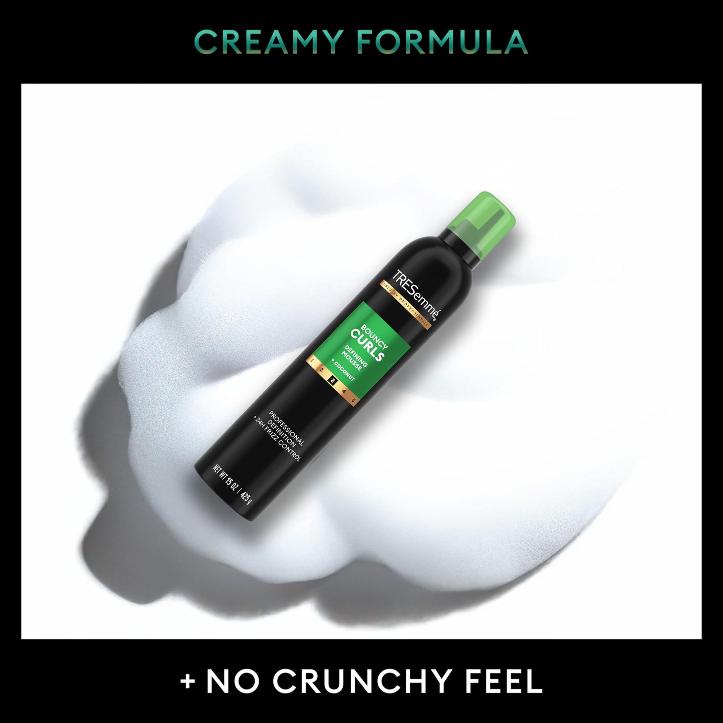 TRESemmé Flawless Curls Nourishing Mousse With Coconut and Avocado Oil 15 oz