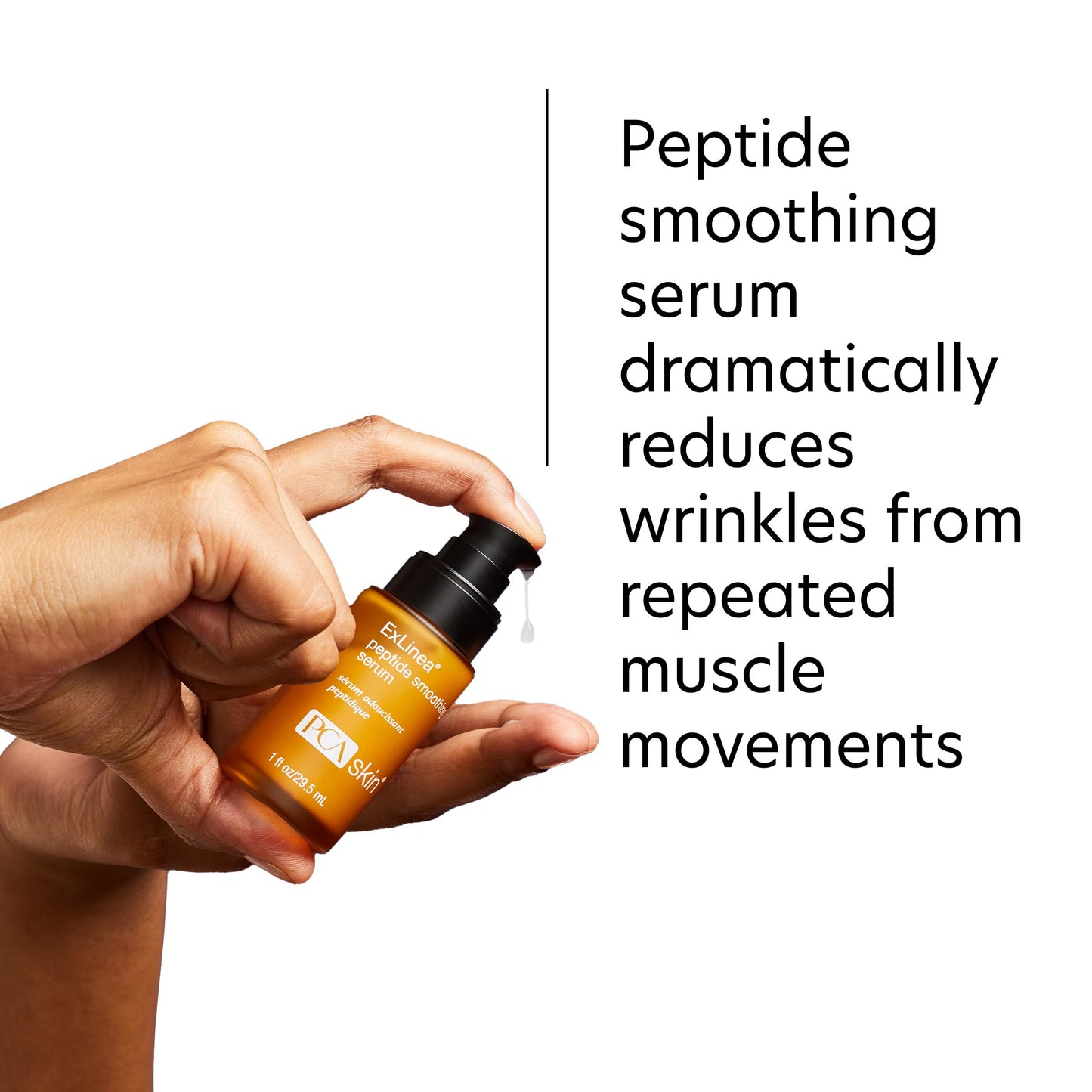 PCA SKIN ExLinea Peptide Smoothing Face Serum, Spot Treatment Serum for Fine Lines and Wrinkles, Firms and Strengthens Aging Skin, Formulated
