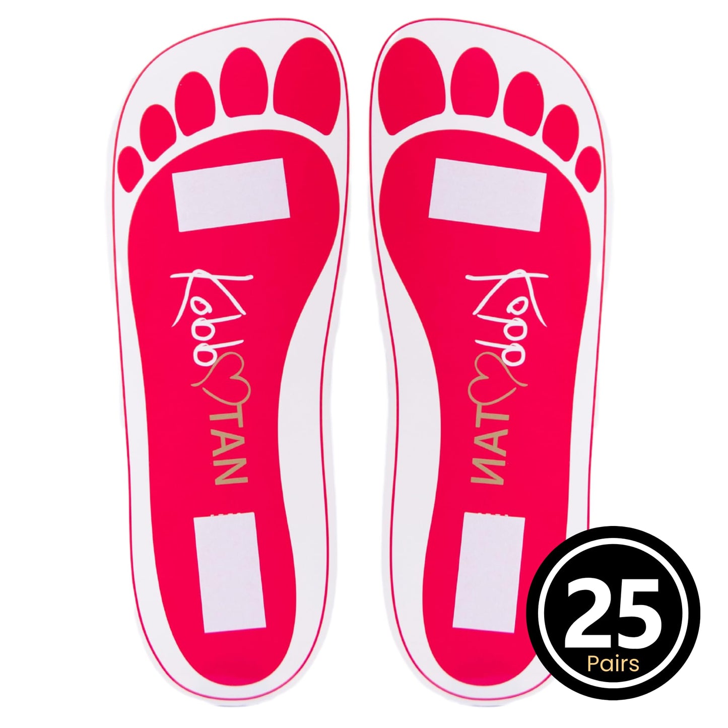 Kobbtan Spray Tan Feet Pads - Disposable Feet Pads Protectors for Spray Tanning - Non-Slip, Hygienic & Comfortable Feet for Spray Tanning - Spray Tan