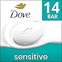 Dove Beauty Bar More Moisturizing Than Bar Soap for Softer Skin, Fragrance-Free, Hypoallergenic Beauty Bar Sensitive Skin With Gentle Cleanser 3.75 oz