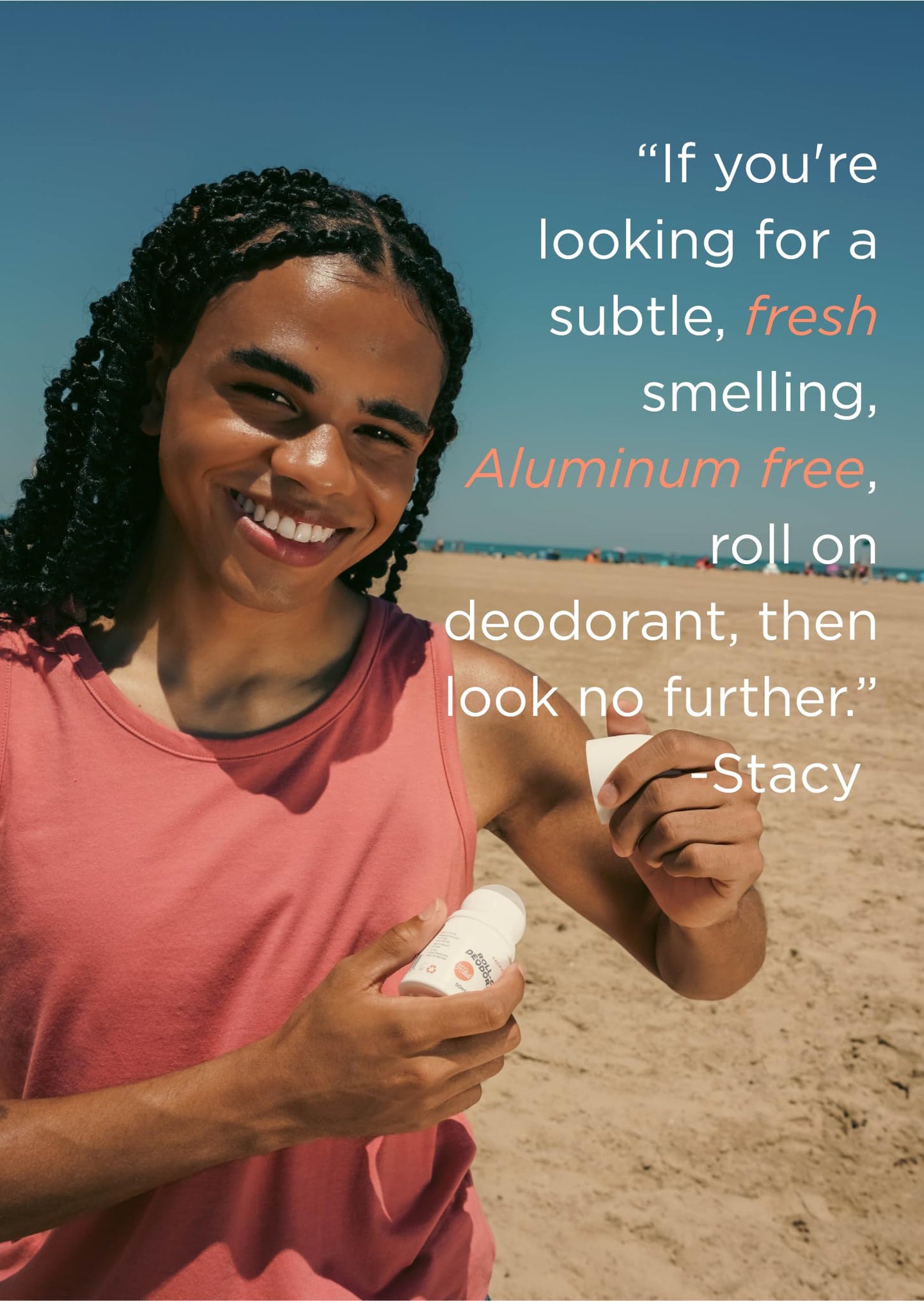 31st State Aluminum Free Clear Gel Roll-on Deodorant - Goes on Easy, Dries Fast + Great for Teens & Family. Non-Irritating, Vegan, Gluten-Free Beauty and Personal Care 31st State