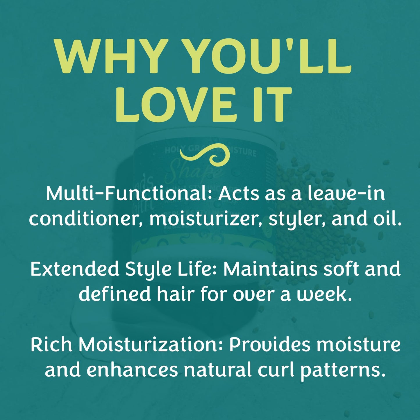 Strands of Faith Shape 4-in-1 Styling Cream | Moisturizer, Leave-In, Styler & Oil | Promotes Growth & Length Retention | Defines Curls, Reduces Frizz