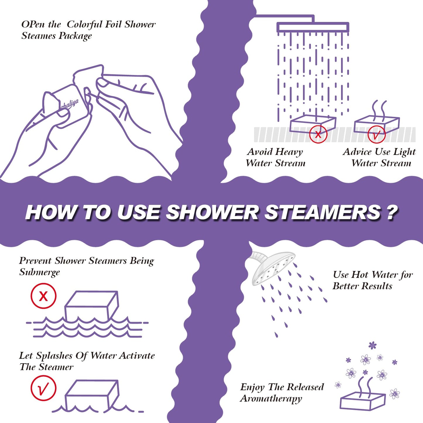 Shower Steamers Aromatherapy for Women or Men - 8-Pack Stress Relief and Relaxation Shower Bomb with Natural Essential Oils,Birthday Gifts Set Beauty and Personal Care Marhaliya