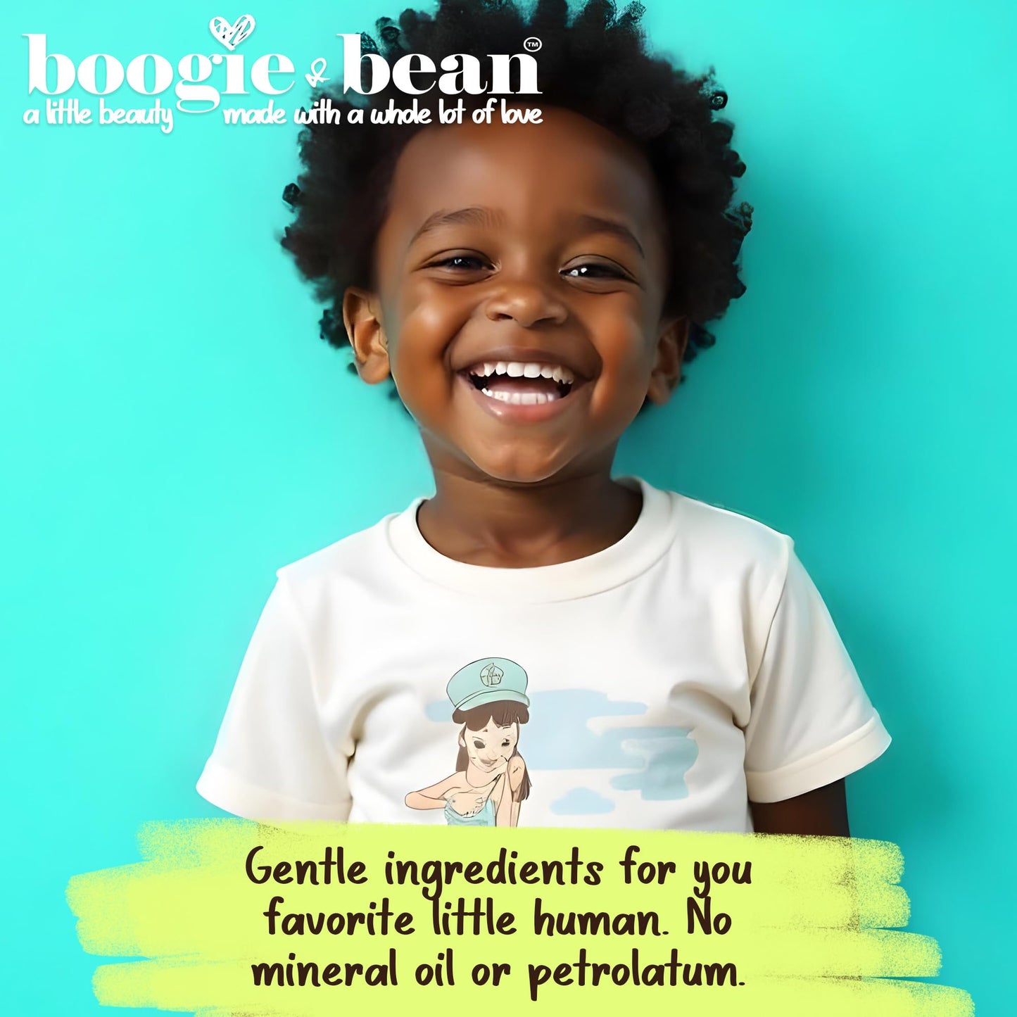 Boogie and Bean Boys Hair Pomade for Waves and Curly Hair, Moisturizing Hair Butter for Black Boys, Soft Hold Wave Pomade for 360 Waves, Curls, Coils