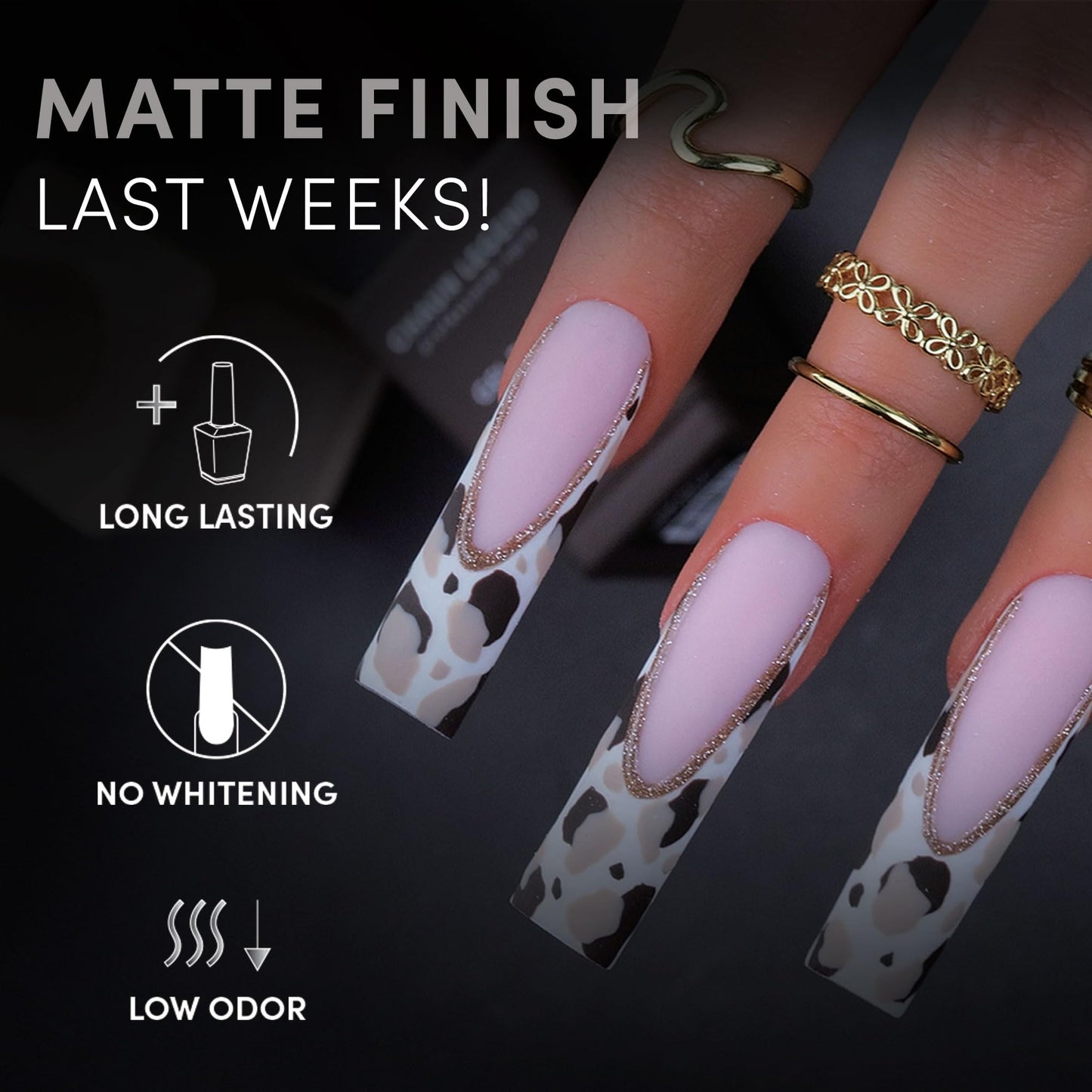 CHAUN LEGEND Velvet Matte Top Coat | Ultra Matte Finish, Non-Wipe Formula | 15 ml Beauty & Personal Care Chaun Legend Professional Nails