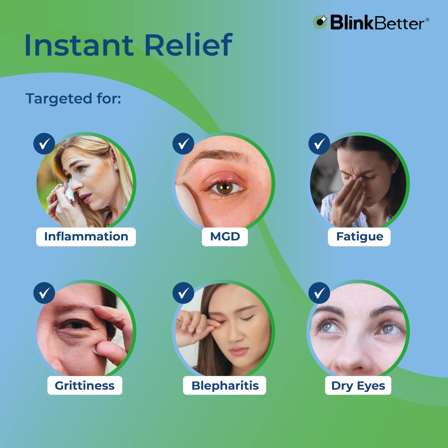 BlinkBetter Tea Tree Oil Eyelid Wipes - 20 x Natural Blepharitis, MGD & Dry Eye Relief Wipes | Cleansing, Soothing, Dual-Textured, Triple Moisture Beauty and Personal Care BlinkBetter