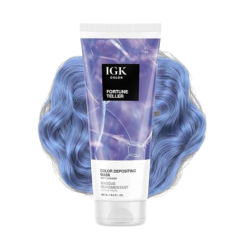 IGK Fortune Teller | Soft Lavender Hair Gloss + Color Depositing Mask | Boost Shine, Enhance Lavender Tones, Refresh Color | Semi Permanent