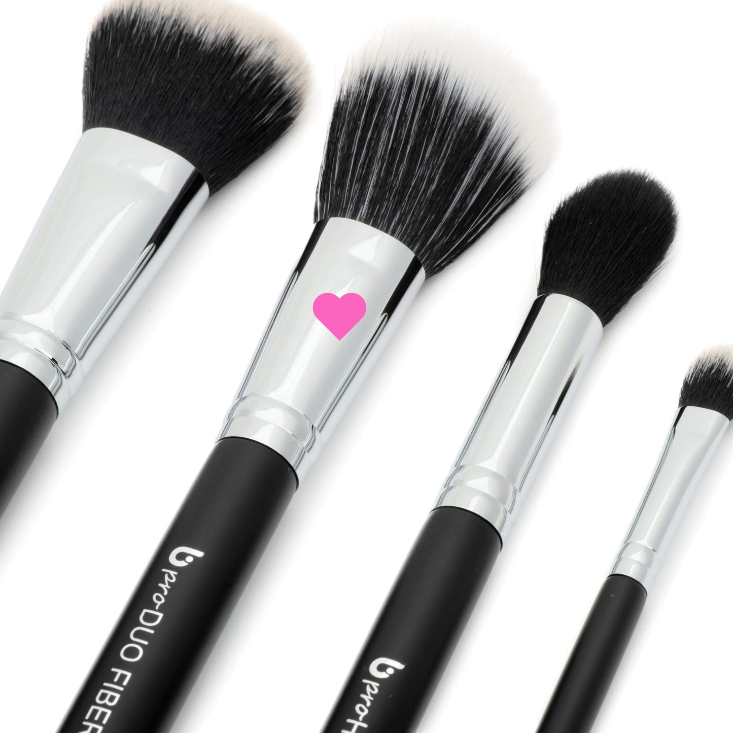 Domed Blush Bronzer Brush - Beauty Junkees Duo Fiber Contour Brush for Contouring, Sculpting, Highlighting, Blending, Buffing with Powder Cream Liquid