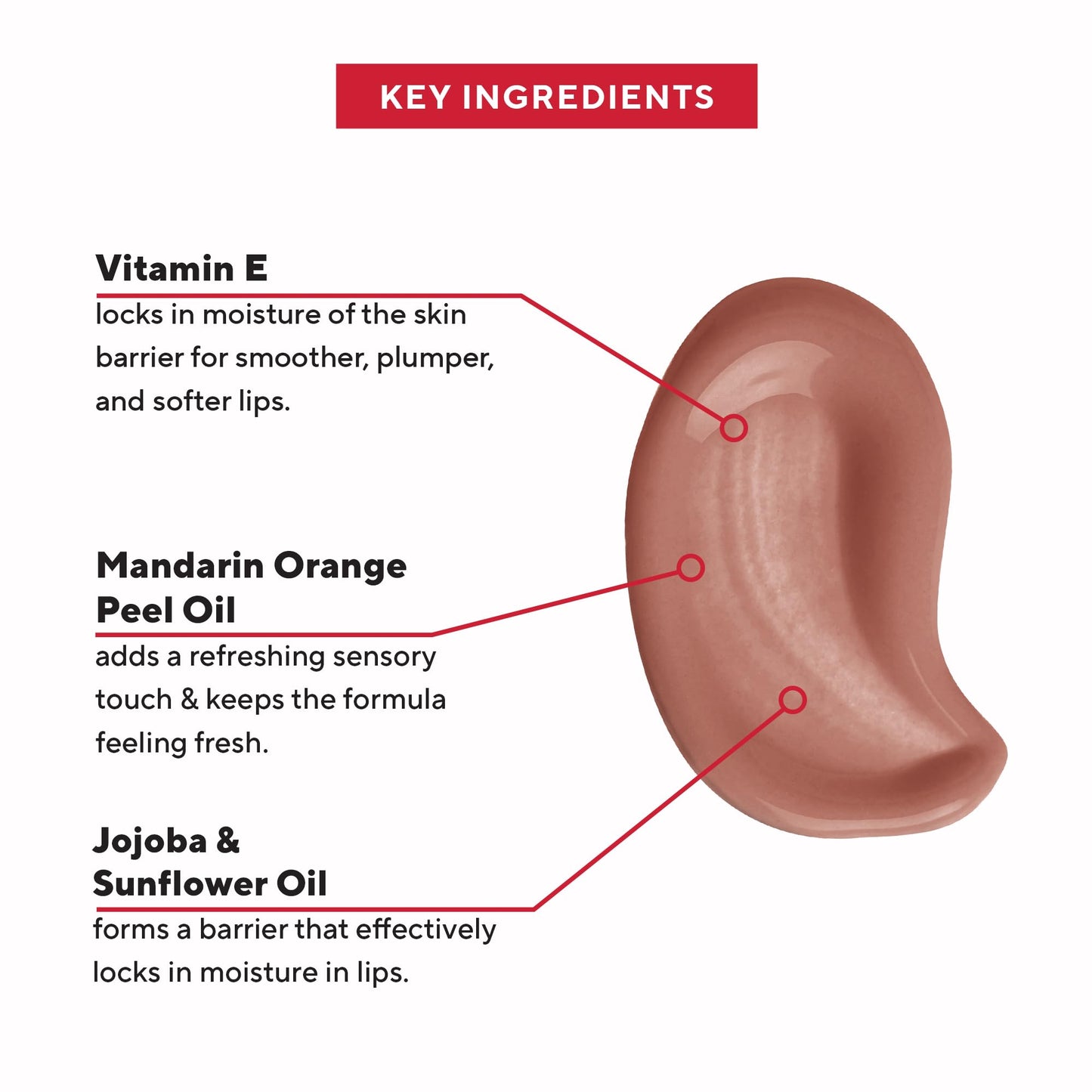 Mirabella Tint Theory Hydrating Lip Balm - High Shine Clear Lip Balm Gloss | Nourishing Hydration with Vitamin E & Jojoba Oil | Non-Sticky Finish