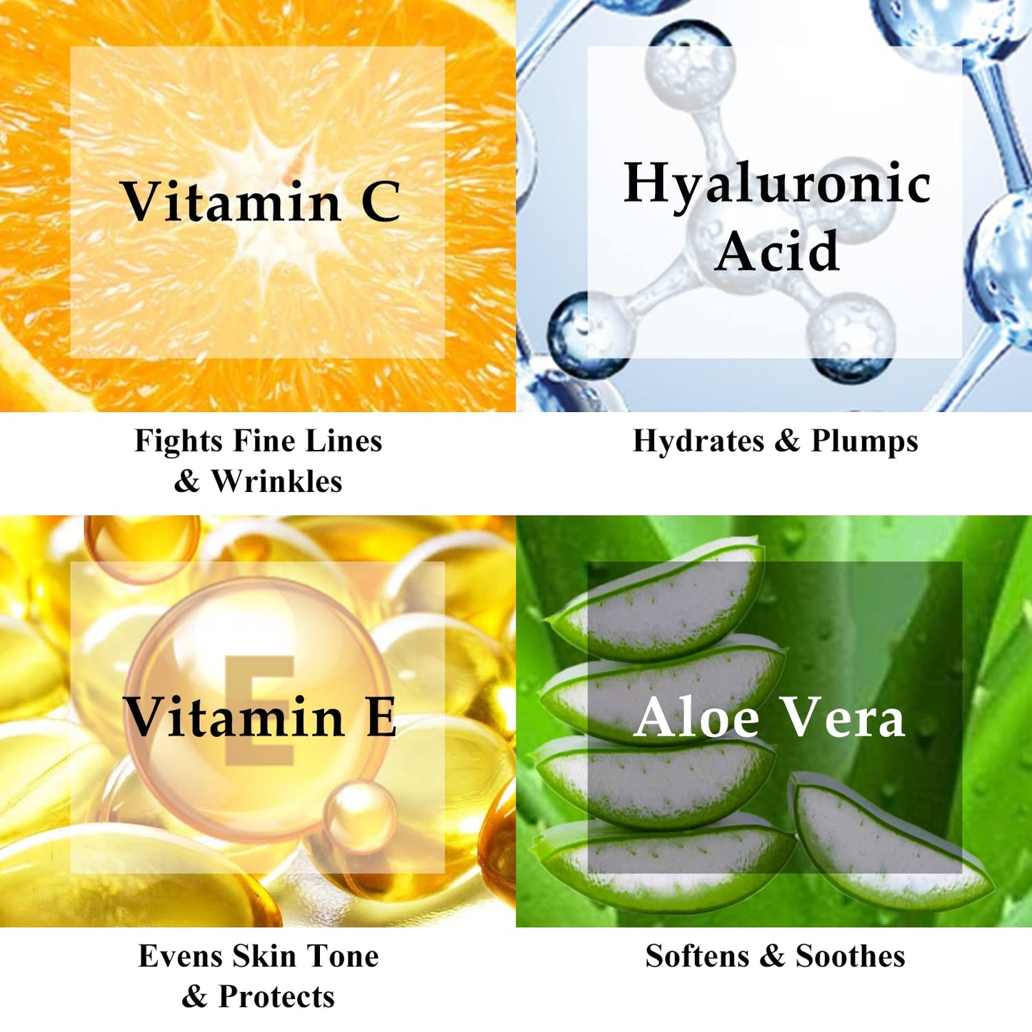 Vitamin C Serum for Face | Brightening & Anti Aging Serum for Men & Women | With Hyaluronic Acid, Vitamin E, Aloe & Jojoba | Dark Spot & Wrinkle