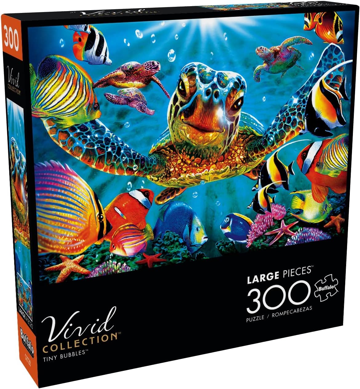Buffalo Games 300-Piece Puzzle – Steve Sundram Tiny Bubbles – Challenging Adult Jigsaw, 21.25" x 15", Great for Game Nights