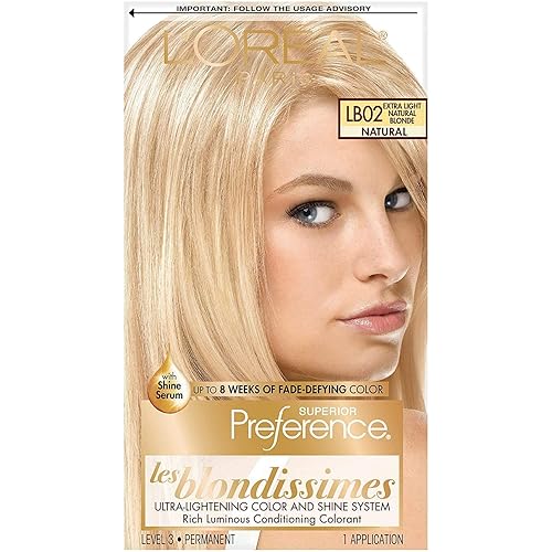 L'Oreal Superior Preference Les Blondissimes, LB02 Extra Light Natural Blonde (Natural) 1 ea (Pack of 2)