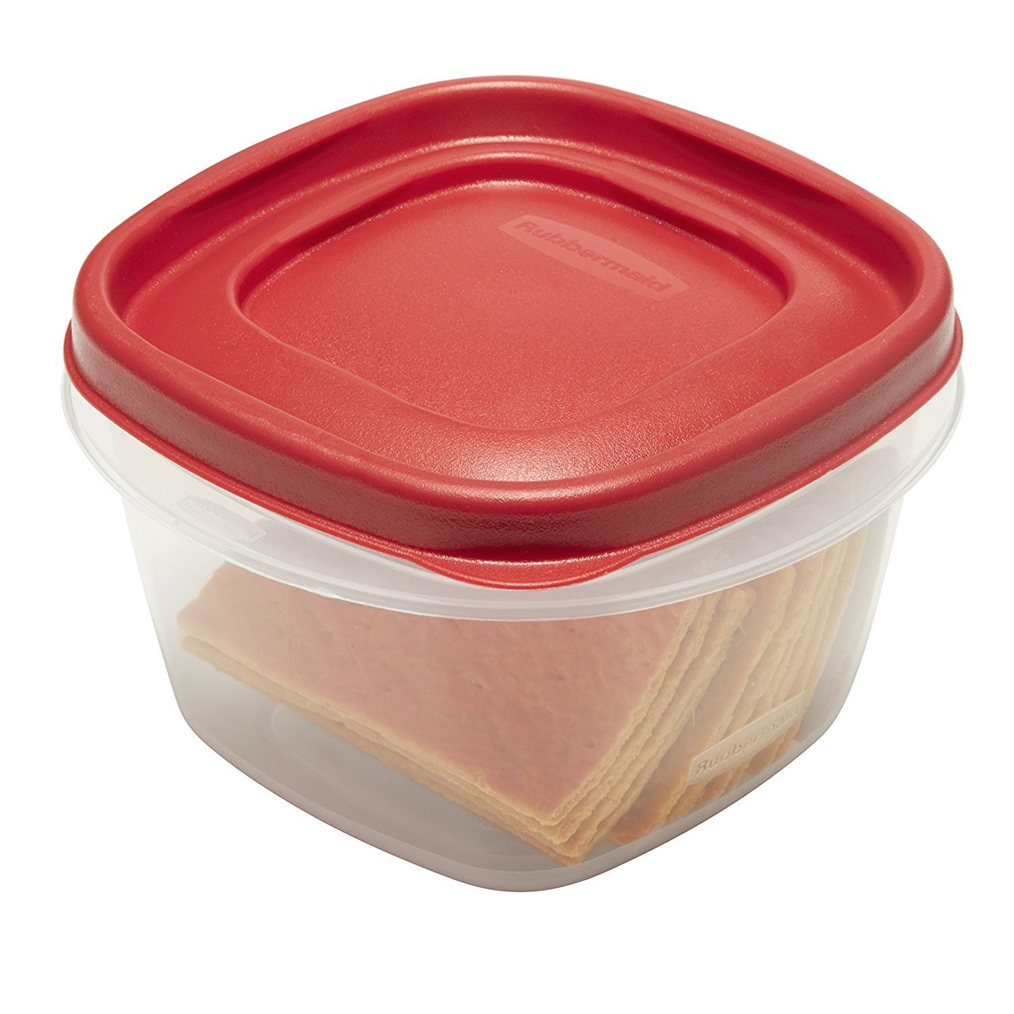 Rubbermaid Easy Find Lids Food Storage Containers, 2 Cup, Racer Red, 4-Piece Set