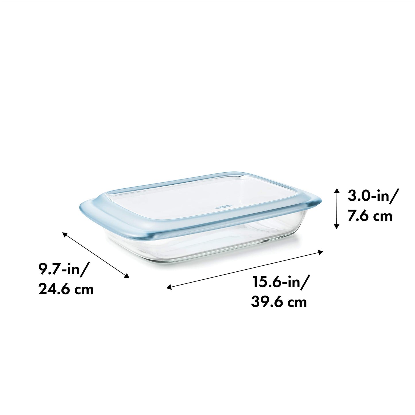 OXO Good Grips Freezer-to-Oven Safe 3 Qt Glass Baking Dish with Lid, 9 x 13