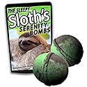 Sleepy Sloth's Serenity Bombs XL Bath Balls Cool Bath Fizzers for Kids Stocking Stuffers for Teens Novelty Sloth Gags for Friends Weird White…