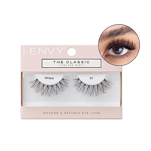 i-ENVY The Classic - Timeless Wispy Lash Extension, Modern & Redefined Eye Look, Lightweight Undetectable Clear Band for Natural Look (07)