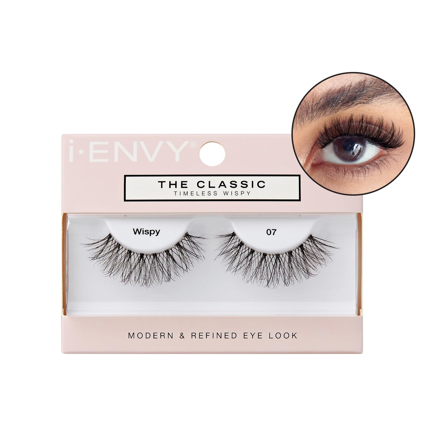 i-ENVY The Classic - Timeless Wispy Lash Extension, Modern & Redefined Eye Look, Lightweight Undetectable Clear Band for Natural Look (07)