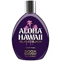 Aloha Hawaii Island Black Tanning Lotion, 500X Plateau-Erupting Bronzer with Copper Peptides, Hyaluronic Acid & Ceramides, 13.5 Fl Oz