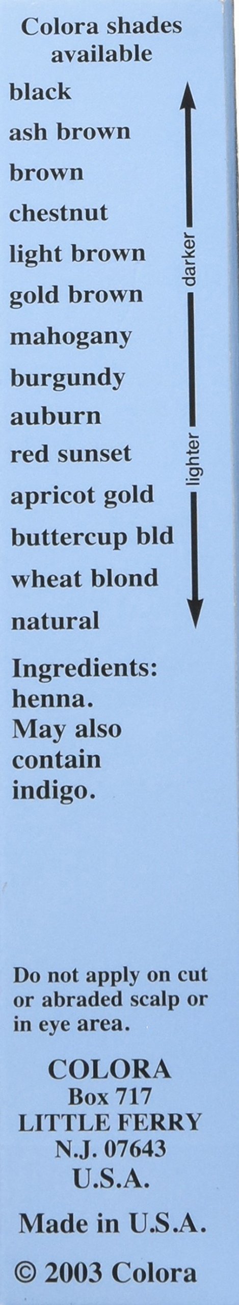 Colora Henna Powder Hair Color Gold Brown 2 Ounce (Pack of 2)