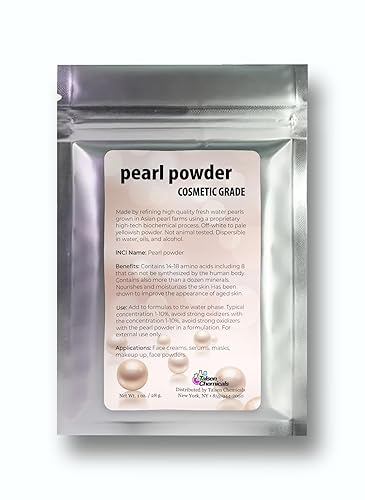 Talsen Chemicals Pure Pearl Powder DIY Cosmetic Grade Pearl Powder For Face, Making Face Mask, Cream And Lotion (1 Ounce / 28 gram)
