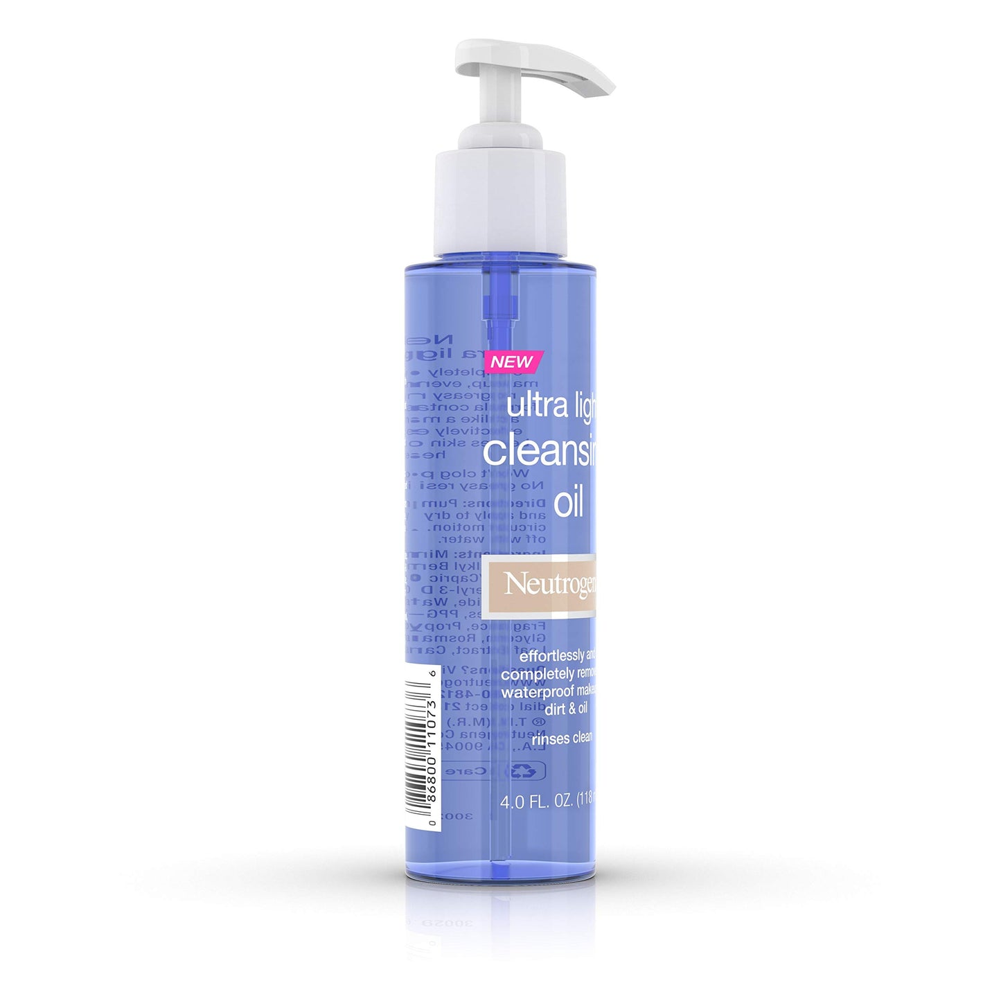Neutrogena Ultra Light Facial Cleansing Oil & Makeup Remover, Non-Comedogenic Face Oil Cleanser to Remove Dirt, Oil, Makeup & Waterproof Mascara, 4