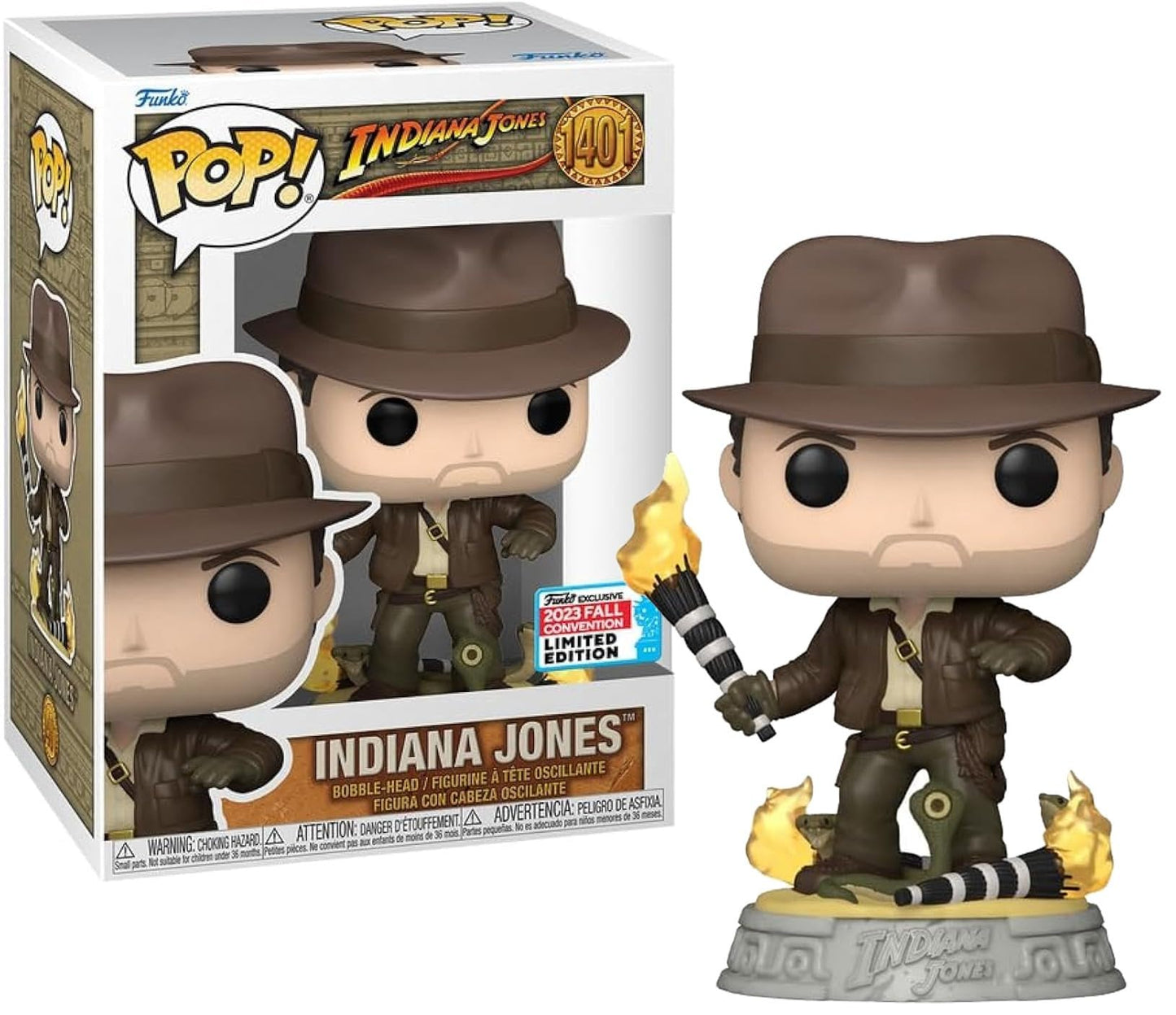 Pop! Movies: Indiana Jones Raiders of The Lost Ark - Indiana Jones with Snakes (NYCC 2023 Shared Exclusive)