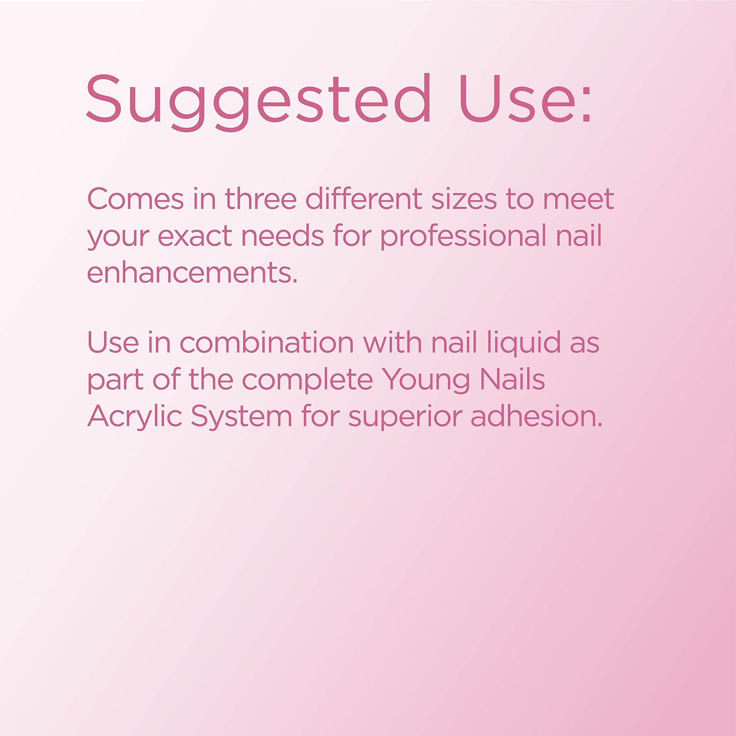 Young Nails Acrylic Core Powder - Self-Leveling Acrylic Nail Powder, Clear Nude Pink White Acrylic Powder for Nail Extenstion, Professional Grade