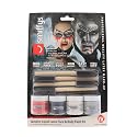 Vampire Liquid Latex Face and Body Paint Kit- 4-Pack 1 Ounce, 4 Brush-Set Special Effects, Art, Theater, Parties, Cosplays, Carnivals, and Flexible