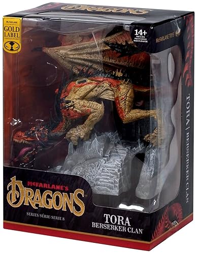 McFarlane Toys McFarlane's Dragons Series 8 Tora Berserker Clan Gold Label