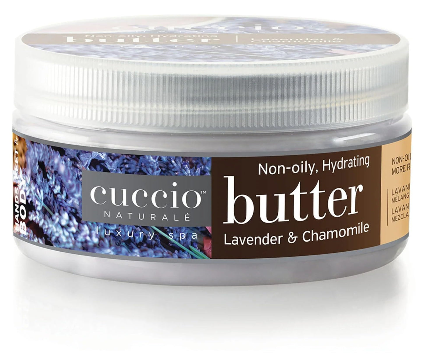 Cuccio Naturale Lavender & Chamomile Body Butter - 8 Ounce - Ultra-Hydrating, Non-Oily Formula for Silky Smooth Skin - Ideal for Daily Moisturization