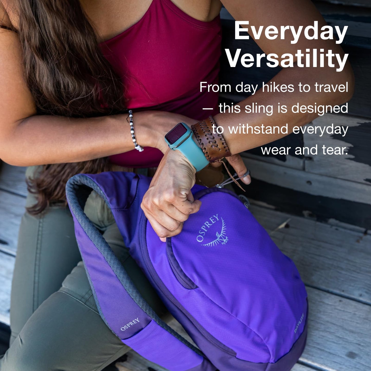 Osprey Daylite Shoulder Sling Bag – Compact Crossbody Sling Backpack for Everyday Carry, Festivals, and Travel