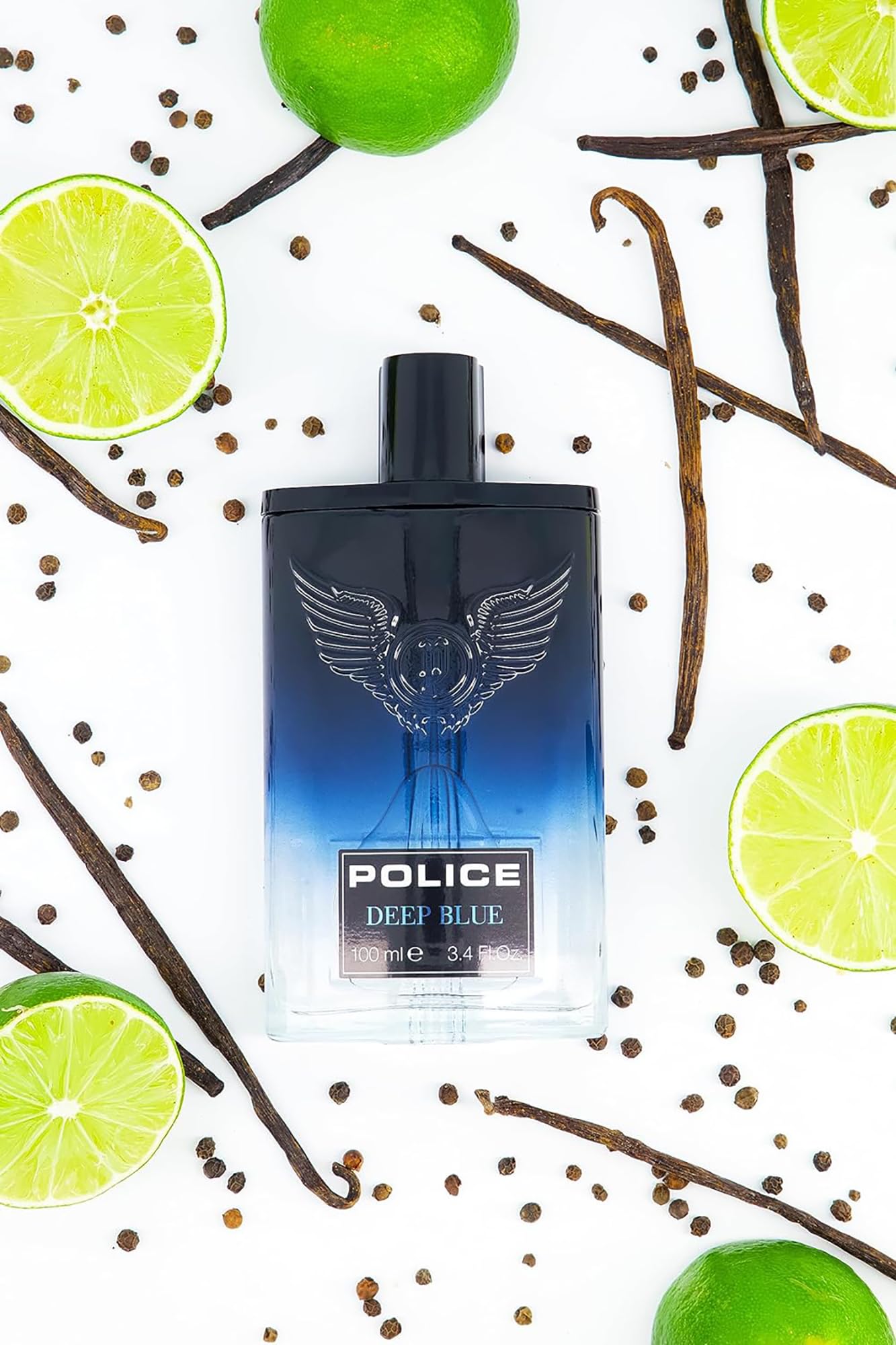 Police Deep Blue By Police - Fragrance For Men - Bold, Refreshing Scent - Top Notes Of Bergamot And Black Pepper - Middle Notes Of Orange Blossom