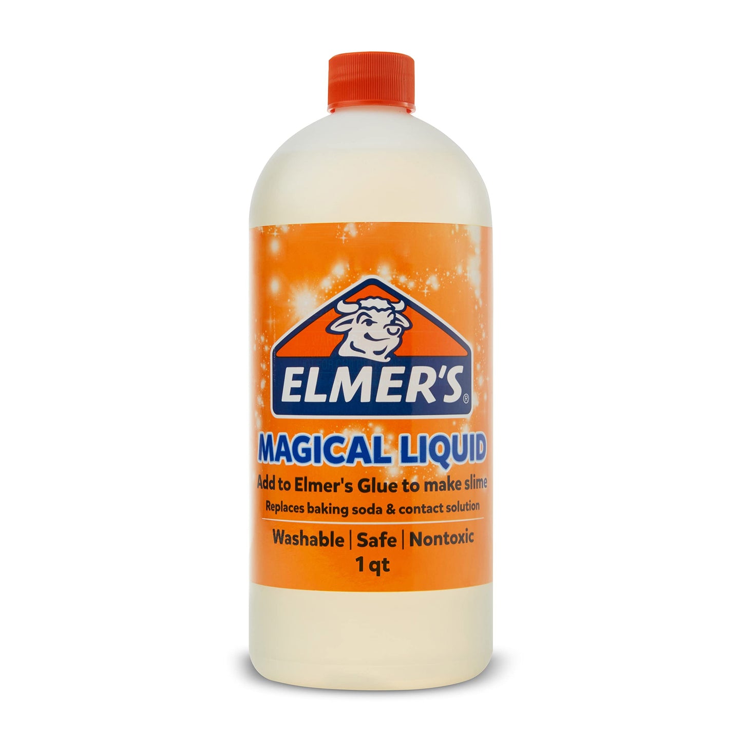 Elmer's Magical Liquid Slime Activator Solution Updated Formula for Double Slime Output Safe and Washable 1 Quart
