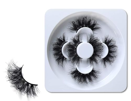 HICOCU 25mm Lashes Mink 3 Pairs False Eyelashes Dramatic Look lashes 25mm Set Pack 3D Lashes Long Volume Mink Eyelashes(WYS-SHD-3)