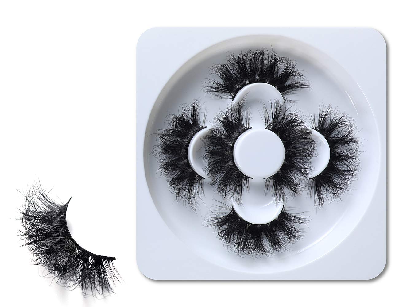 HICOCU 25mm Lashes Mink 3 Pairs False Eyelashes Dramatic Look lashes 25mm Set Pack 3D Lashes Long Volume Mink Eyelashes(WYS-SHD-3)