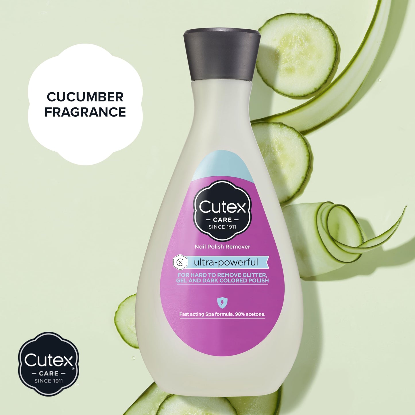 Cutex Gel Nail Polish Remover, Ultra-Powerful & Removes Glitter and Dark Colored Paints, Paraben Free, 6.76 Fl Oz Beauty & Personal Care Cutex